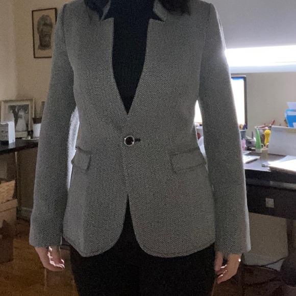 Black and white checked pattern blazer - Picture 5 of 5